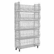 СТОЙКА ИЗ 5 КОРЗИН 1560Х930Х450 МЕТАЛЛИК