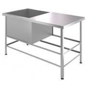 ВАННА МОЕЧНАЯ С РАБОЧЕЙ ПОВЕРХНОСТЬЮ «ASSUM ВСРП-С-4/12-Л» (1200Х600Х850)